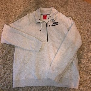 Half zip crew